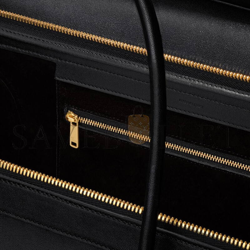 CELINE LARGE SMILING NEW LUGGAGE IN SUPPLE SHINY LAMBSKIN 123683GW2.38NO (44*27*20cm)